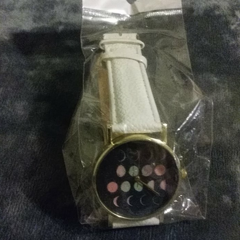 Colorful moon phase Astronomy watch